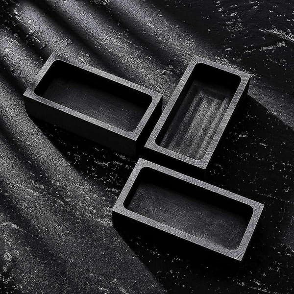 4-delars 1 KG Grafitgötform Gjutgöt Degelform Silver Guldgötform Smältgjutning