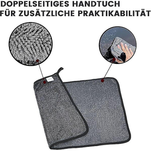 Brusekabine Klud Til Vandfjernelse I Brusebad Og Badekar, Skinnende Badeværelse Xxl Tørreklud, Hurtigtørrende Tørreklud 3Pcs 40 x 40 cm