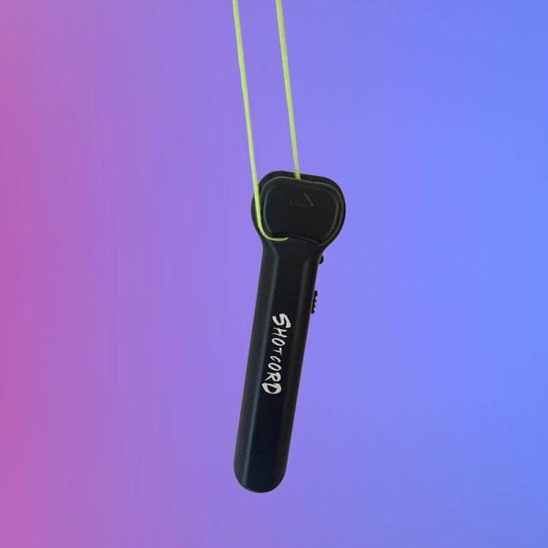 Høytlysende String Shooter Glow In The Dark Loop Svart Lys Lasso Flow Rave Leke Blå  [DmS]