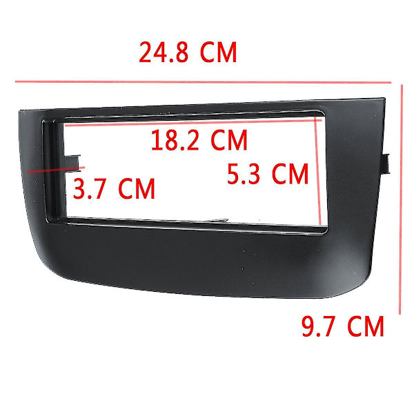 1Din Bilstereo Radio Rammepanel Trim til Facia Punto 2009-2017/ (323) 2012 182x53MM