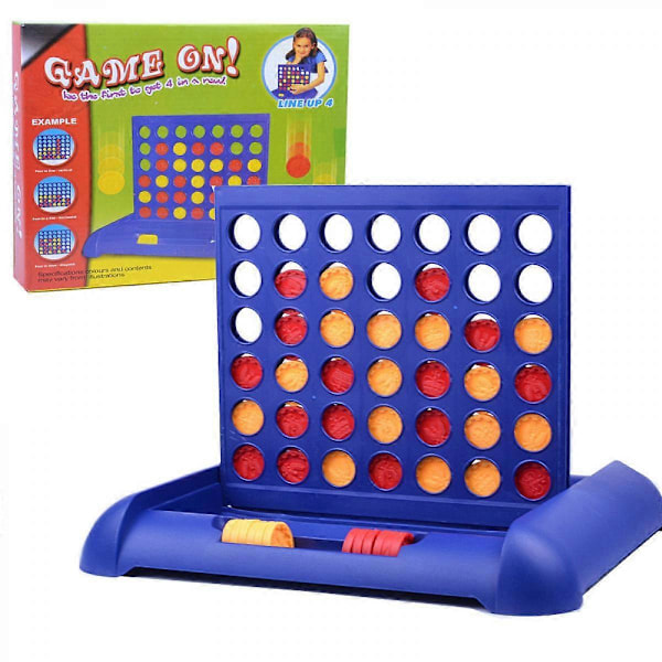 CONNECT 4 - Klassisk fire på rad-spill - Brettspill og leker for barn, gutter, jenter - Fra 6 år+