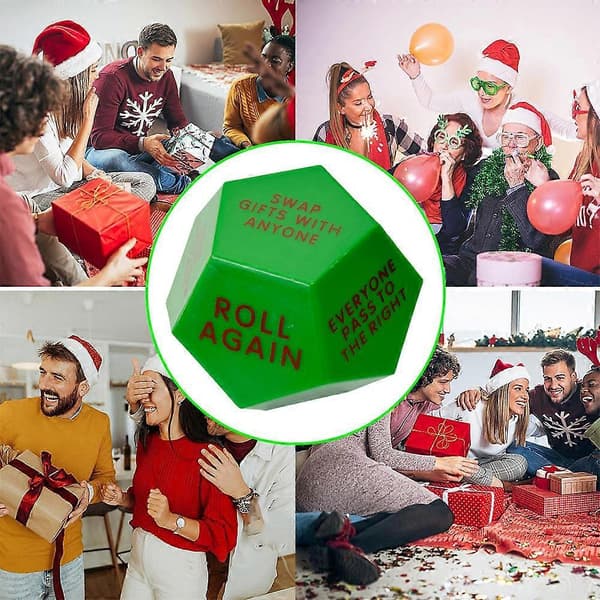Santa Swap Utbytes Tärningar 12 Olika Sidor Julparty Julgåva Utbytes Spel