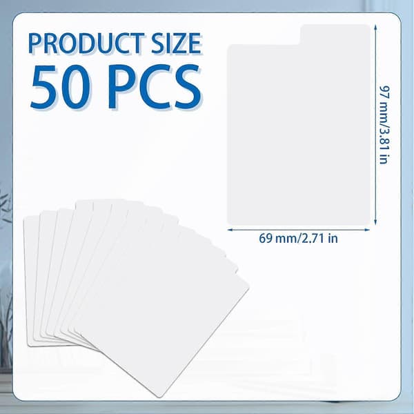 50 st Samlarkortsavdelare, 6,9x9,7 cm Plastavdelare Kortseparator
