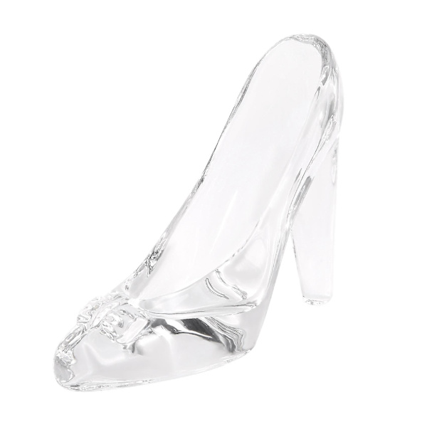 Kristallskor Glasfigurer - Askungens Bröllopsskor - Heminredning FödelsedagspresentBY transparent
