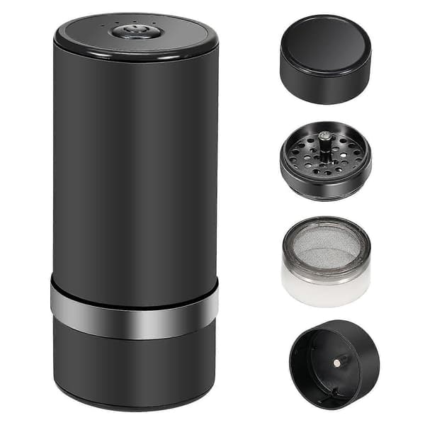 Elektrisk urte grinder stor kapasitet krydder grinder USB oppladbar multifunksjonell grinder for tørr