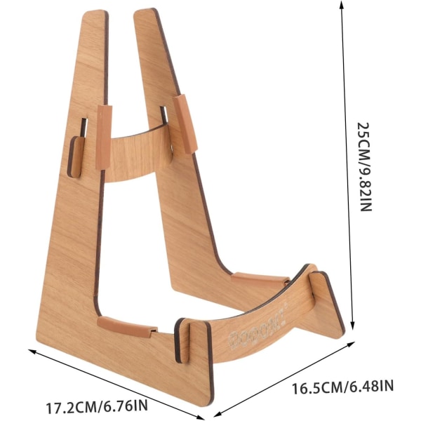 Træguitarstativ - Robust træviolinstativ med gulvstativ til el-, akustiske og basguitarer