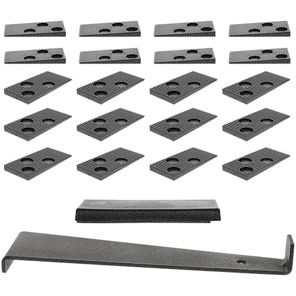 1 Set Trägolv Vinylgolv Verktyg Inklusive Dragstång Distanser och Bankningsblock Black 31X7.5X3.5CM