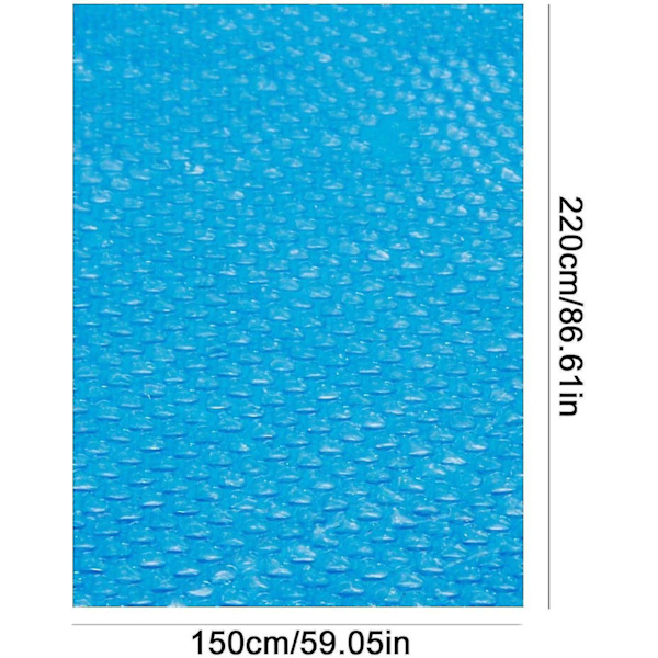 Solskydd för Pool, Solskydd för Pool, Solskydd för Inbyggd Pool, Vikbar och Hållbar Isolering av Bubbelfilm för Simbassänger, Badtunna Rectangle 7.2 X 4.9ft