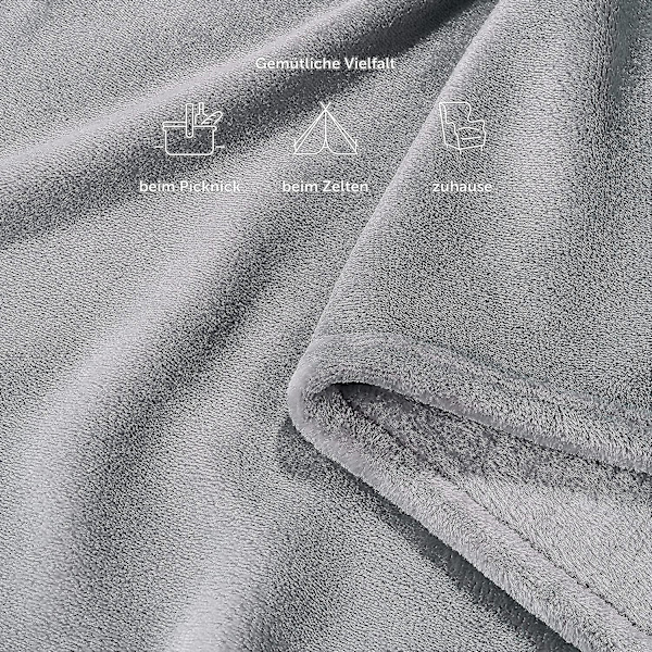 Mjuk och Mysig Filt - Högkvalitativ Filt, Supermjuk Fleecefilt Som Soffaöverkast, Sängöverkast Eller Vardagsrumsfilt Gray 150 x 200 cm