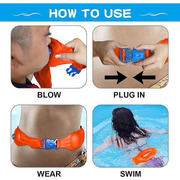 Voksen Pool Float, Voksen Svømmebælte, Voksen Svømmehjælpemidler, Gør Din Svømning Nemmere, Perfekt Til Pool Svømning Eller Træning M