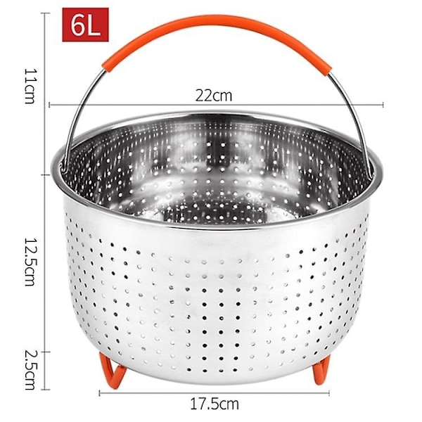 Ångkorg Instant Pot Tryckkokare Liner för ångkokning av ris, grönsaker, frukt, ägg (FDA-certifierad) Multicolor Style F