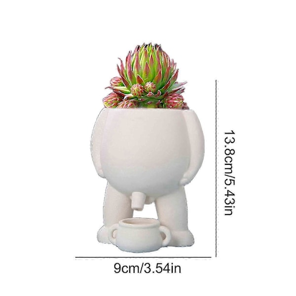 Piss Pot Planter, piss Pot För Växter, Kissande Växtkruka, Blomkruka Rolig Vas Hem5.22 black