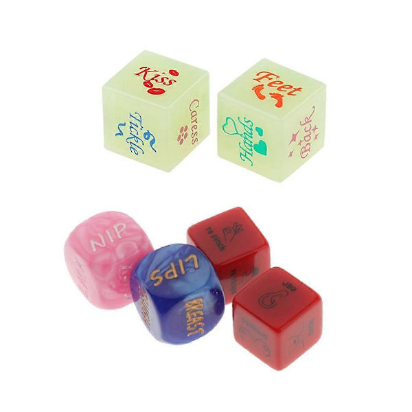 Paket med 6 Roliga Erotiska Kärleks Tärningar Lek Sak Naughty För Vuxna Par