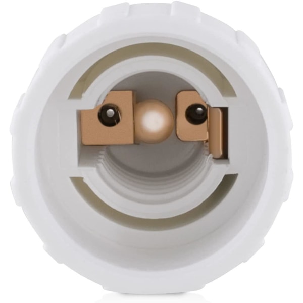 4x Sokkeladapter - GU10 til E14 Sokkelkonverter - Bajonetfatning Lampeholder Adapter til Halogen LED Pære
