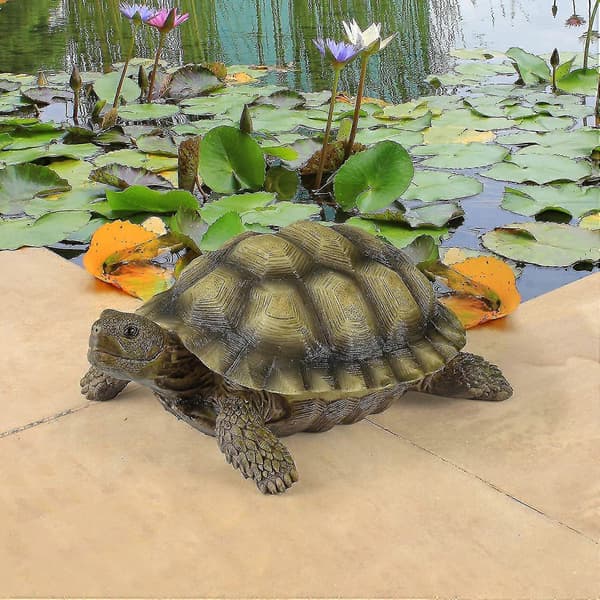Gilbert Box Turtle Havefigur til Haven, 9 Tommer