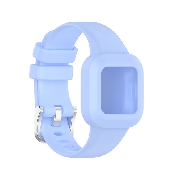 Urremærke Enkeltdel Blød Silikon Håndledsrem Armbånd Urrem Kompatibel Garmin Fit Jr3/vivofit Jr.3 Light Blue