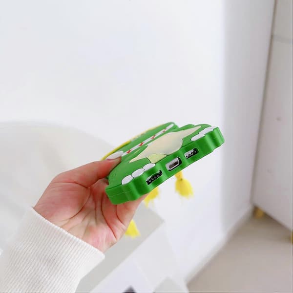 2025 Seneste Model 3D Sød Flettet Dinosaur Blød Case til iPhone 12 Pro Max/13 Pro