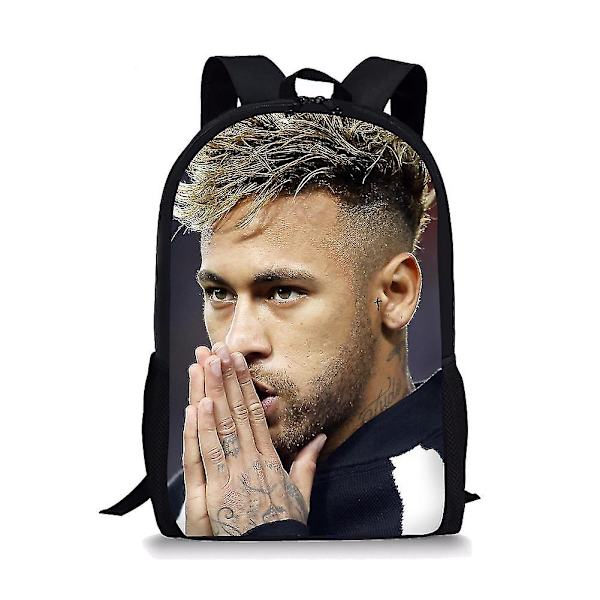 Fotbollsstjärna Neymar Jr Skolväskor för pojkar och flickor 3d Print Skolryggsäckar Barnväska Förskola Ryggsäck Barn Bokväska DB A7