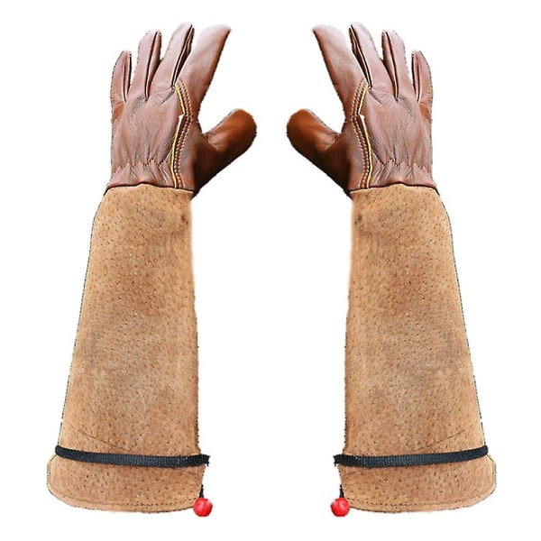 Gardening Gloves 1 Pair, Rose Pruning Thorn-proof Gloves, Pigskin Sheepskin Gloves Floral Gloves