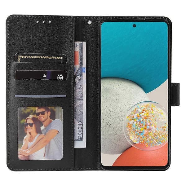 Til Samsung Galaxy A53 5G 3 Kortpladser Multifunktionelt Læder Telefon Cover [DB]
