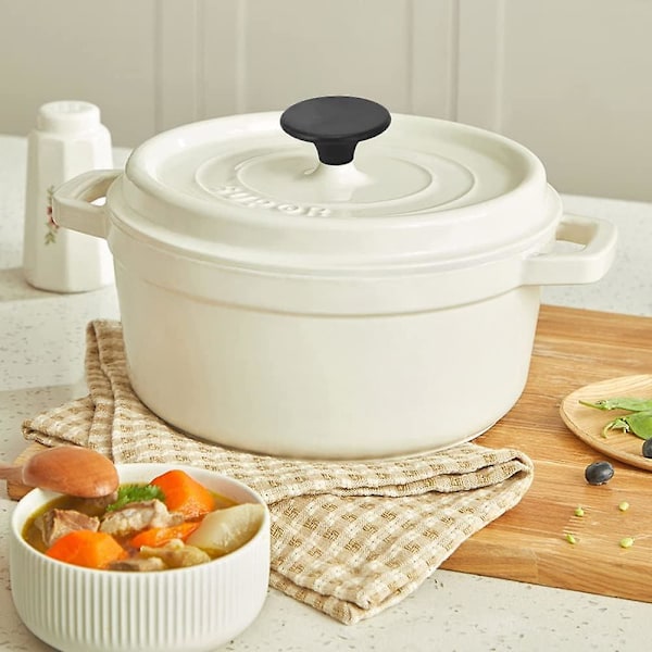 Dutch Oven Knapknap - Sort Bakelite Knapper Til Emalleret Dutch Ovn