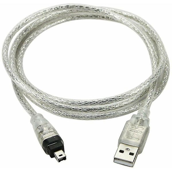 USB Han til Firewire IEEE 1394 4-polet Han iLink Adapterkabel til Sony DCR-TRV75E DVBY