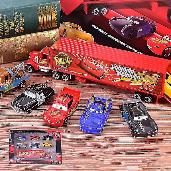 7 stk. Lightning McQueen Jackson Storm Mack Uncle Truck Die-Cast Metal Bilmodel