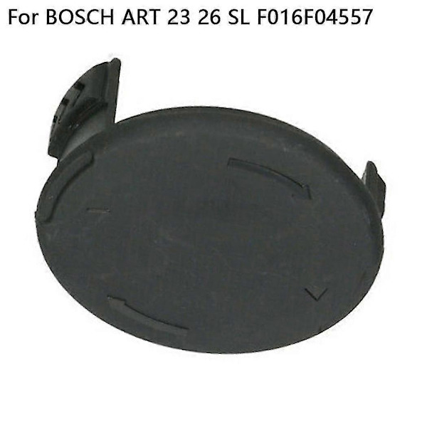 Leikkurin kelan suojus Bosch Art 23 26 Sl Strimmer -linjan korkille, pohja F016f04557, musta, korvaava kelan suojuskorkki