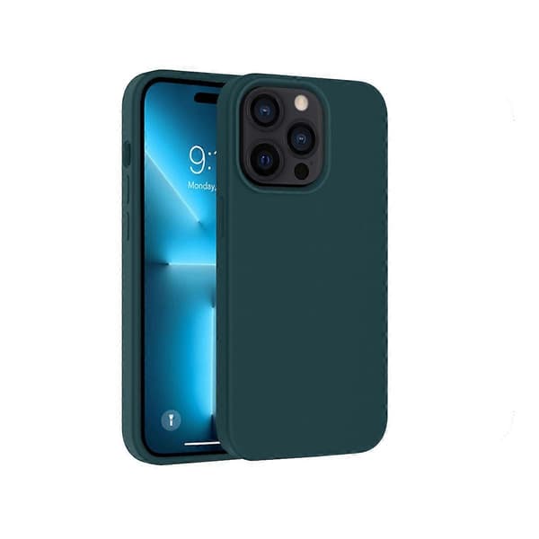 iPhone 14 Pro Deksel, Flytende Silikondeksel (for iPhone 14 Pro) (6.1\"), iPhone 14 Pro Slim Deksel, iPhone 14 Pro Støtsikkert Deksel - Olivengrønn