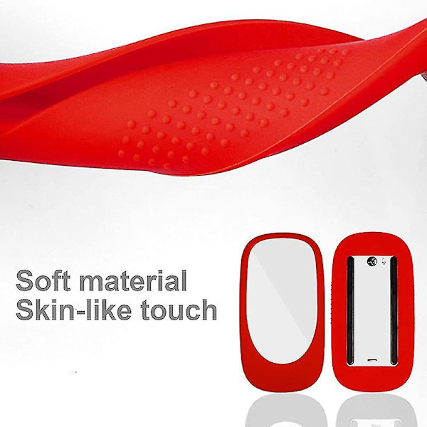 Elastiskt dammskydd för Magic Mouse 1 & 2, Anti-repor silikon skyddande hölje (svart)