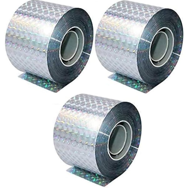 Fågelavvisande Tejpset - 3 Tejp X 50m X 4.8cm - Fågelskrämma Fågelavvisande - Effektiv Mot Kråka, Duvor Och Mer