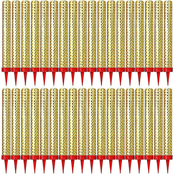 Sikre røykfrie bursdagsblysantfontener for klubb, bryllup - Kakeblysant, fyrverkeri, dekorasjonstilbehør Gold 24pcs