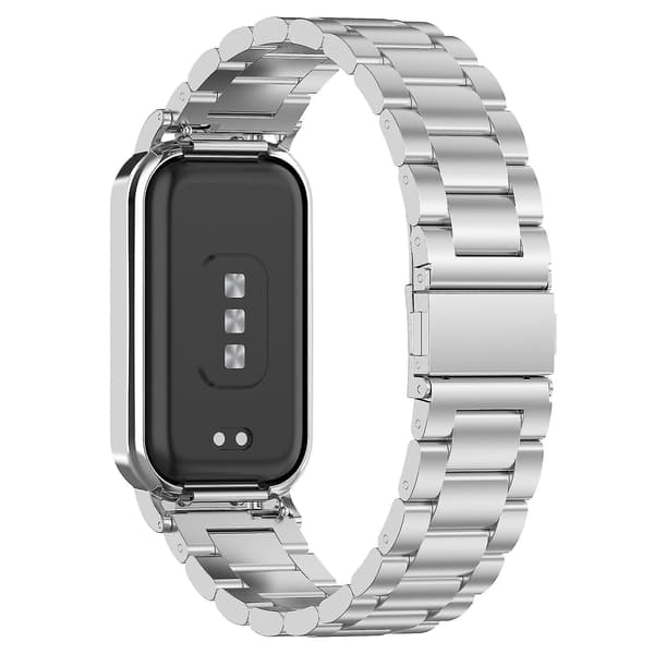 Metallarmband + Klockram för Xiaomi Smart Band 8 Active-eyzi