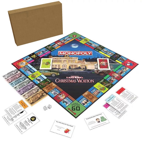 Monopoly National Lampoons Christmas Vacation Brettspill, 100% Nytt