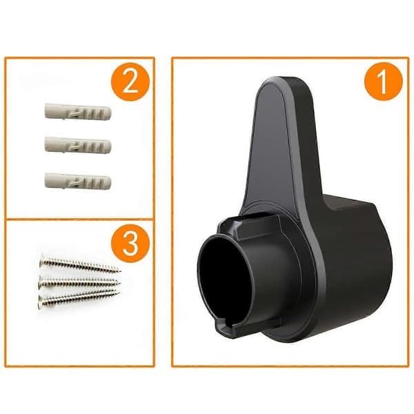 EV Oplader Holder - Elektrisk Bil Kabel Organizer (Passer til J1772) [DB]