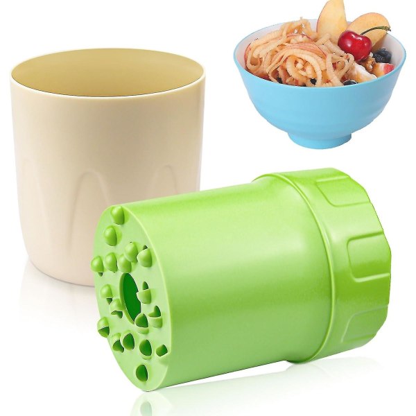 Plastic Fruit Grater, Hand Grater, Manual Rotating Apple Grater for Chopping Fruit, Carrots and Other Fruits and Vegetables WHBYVBY