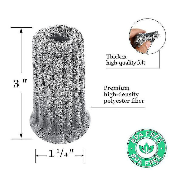 24-pack Stolskyddsstrumpor i Stickat Material från TINGQUAN Grey