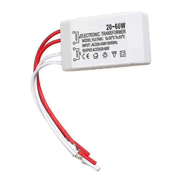 20-60w 12v Halogenlampa Elektronisk Transformator Spotlight Adapter Enhet