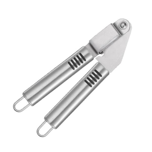 New Garlic Press with Non-Slip Stainless Steel Handle