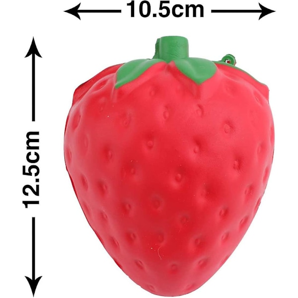 Langsomt Stigende Squishy Skive Kawaii Squishy Jordbær Legetøj Langsomt Stigende Håndleds Legetøj 8cm (yu-b)  [DmS] 12CM