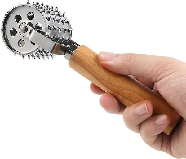 Ny Kødhammer i Rustfrit Stål, Rullende Krydder Kødhammer, Schnitzel Tenderizer Steaker