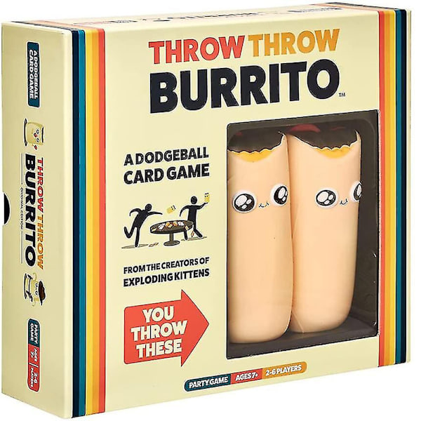 Du Har Fået Krebs Af Exploding Kittens Familiebordspil Sjovt Voksen Brætspil Legetøj Multiplayer Kortspil Julegave [DmS] Throw Throw Burrito