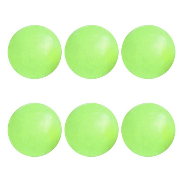 Glorbs - Glorbs Bolde, Glorbs Klæbrige Bolde til Loft & Vægge, Gløder i Mørket Klæbrige Stressbolde Green 6pcs