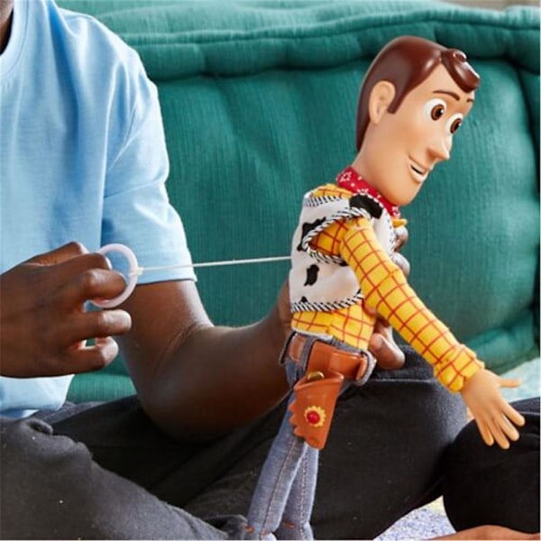 Pixar Toy Story Woody Interaktivt Snakkende Actionfigur 40cm Sheriff Cowboy Dukke