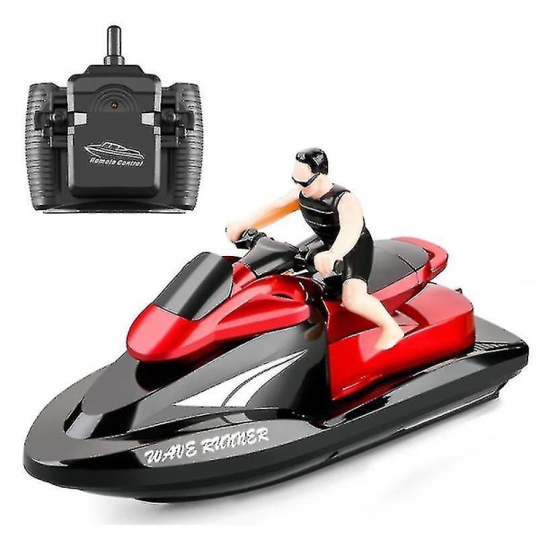 Rc Jet Ski Rc Moottorivene Nopea Kaukosäädöllä Varustettu Vene Uima-altaisiin Järviin 2.4ghz Leikki Lasten 1kpl [DmS] Red