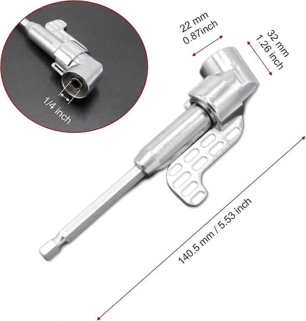Joyangy 105 Graders Vinkel Drill Adapter Strømskrutrekker Drillforlengelse