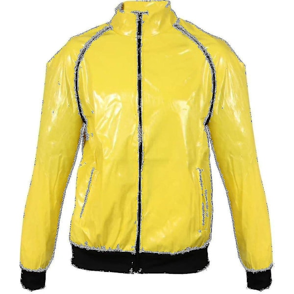 90'er Berømthed Kostume Voksne Gul & Sort Shell Suit Hl4-yujia-yuyu [DM] M