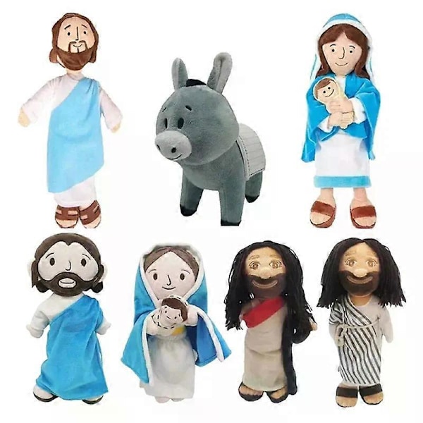 Min Ven Jesus Plyslegetøj Udstoppede Dukke Klassisk Kristus Religiøs Frelser Med Smil Jesus Jomfru Maria Festartikler Fans Børnegave A5