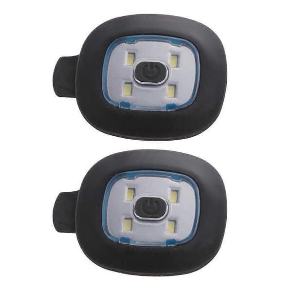 2 stk. USB Oppladbar Lampe for LED Lue, Utskiftbar Hodelykthette DIY Hattelys for Menn og Kvinner [DB]