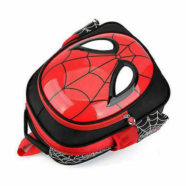 3d vattentät Spiderman-ryggsäck för barn Skolryggsäck för barn black